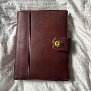 Levenger Burgundy Leather Planner